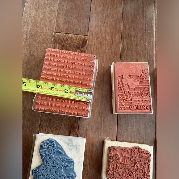 Assorted Wood mount Rubber Stamps. Crafting stamps New & Used - Picture 8 of 14